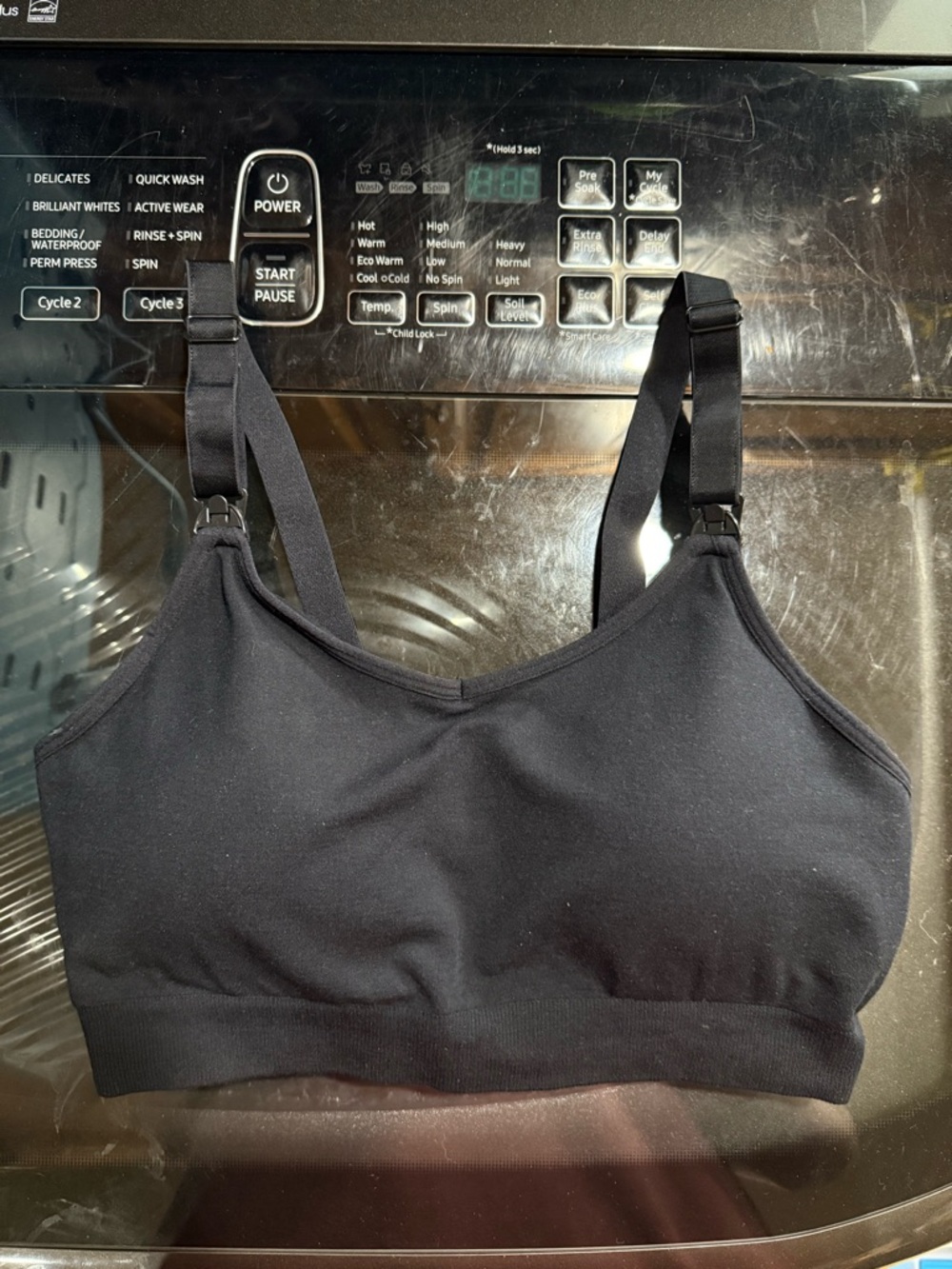 Kindred Bravely Black Nursing Bra with Adjustable Drop Clips